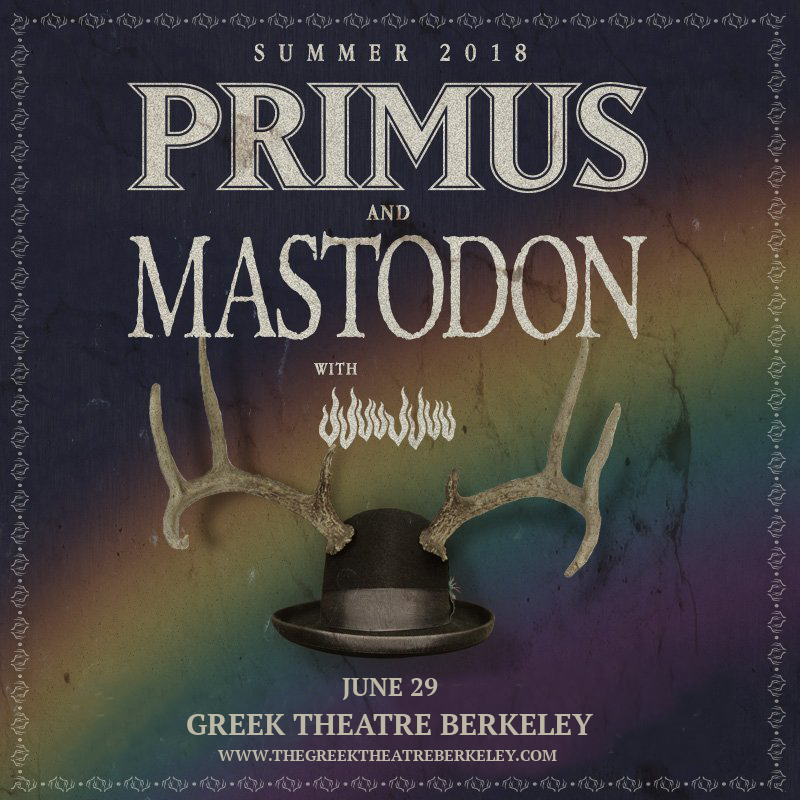 Primus & Mastodon at Greek Theatre Berkeley