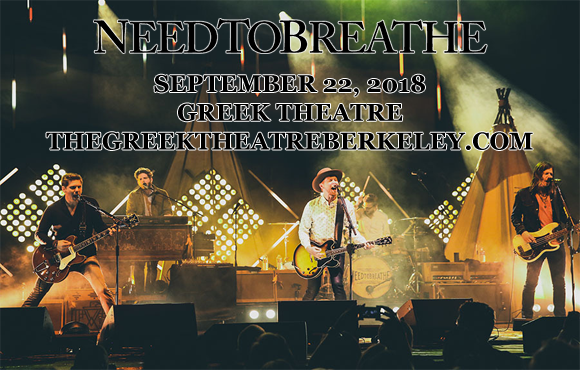 Needtobreathe at Greek Theatre Berkeley