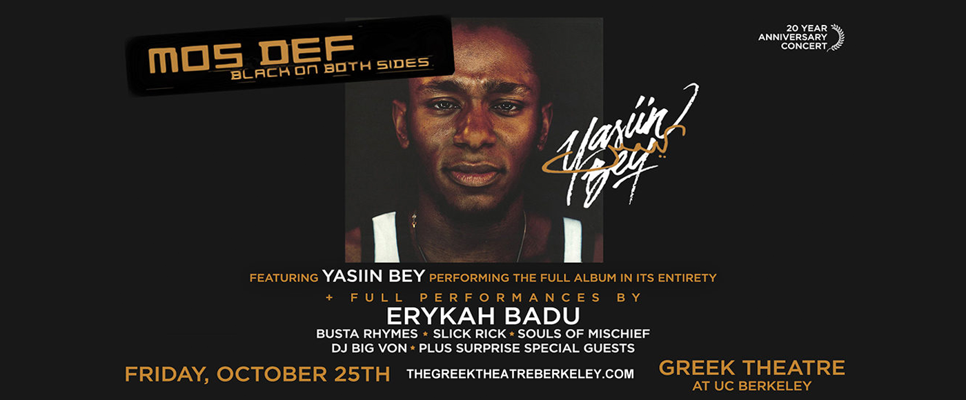 Yasiin Bey (aka) Mos Def at Greek Theatre Berkeley