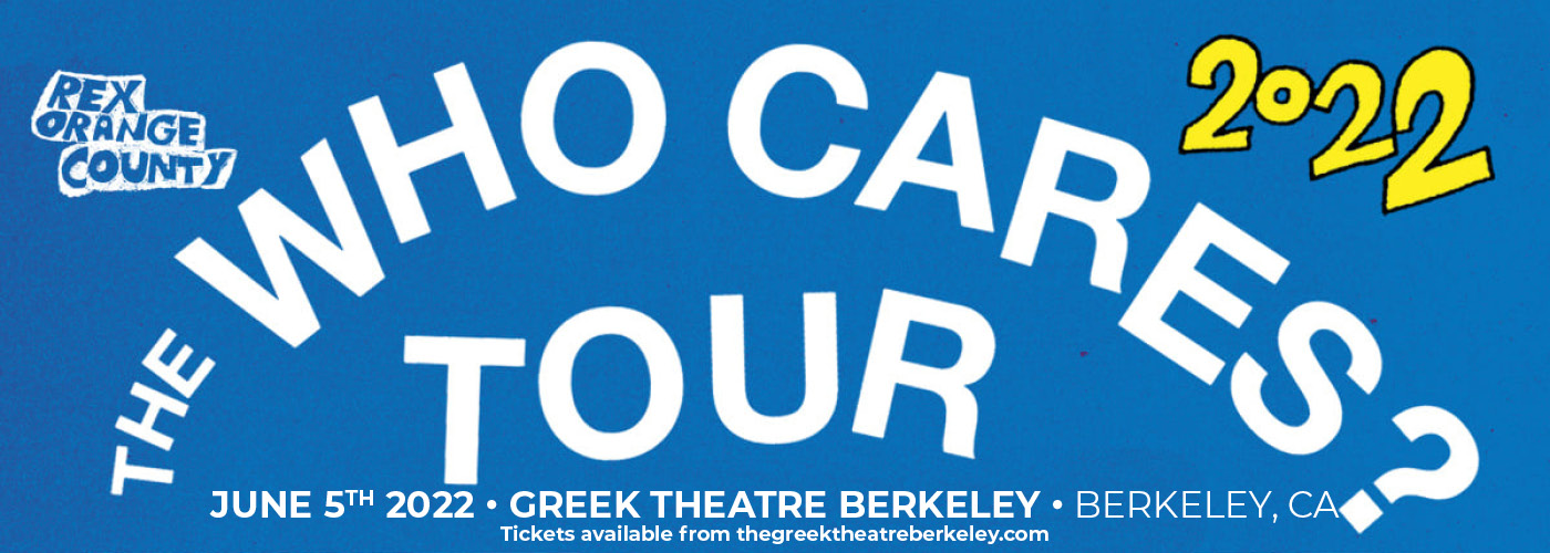 Rex Orange County: The Who Cares? Tour at Greek Theatre Berkeley