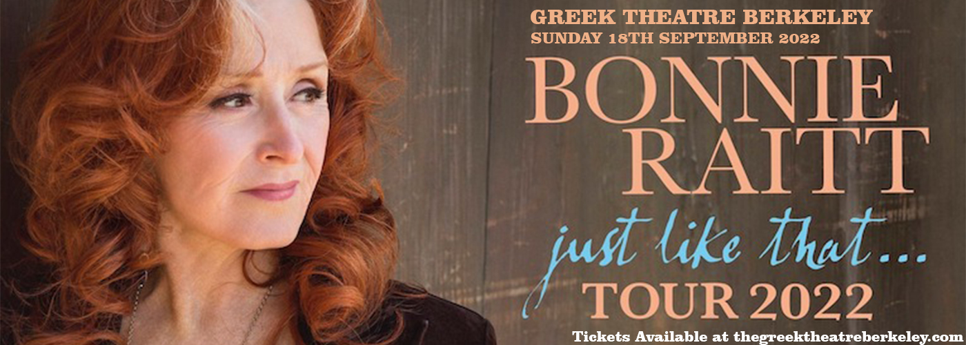 Bonnie Raitt at Greek Theatre Berkeley