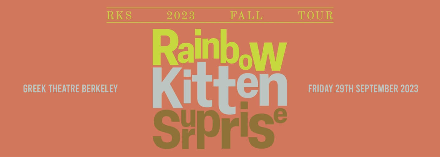 Rainbow Kitten Surprise [CANCELLED] at Greek Theatre Berkeley
