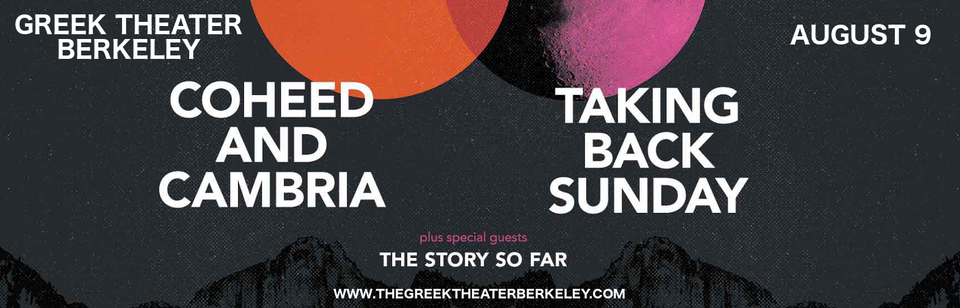 Coheed and Cambria & Taking Back Sunday at Greek Theatre Berkeley