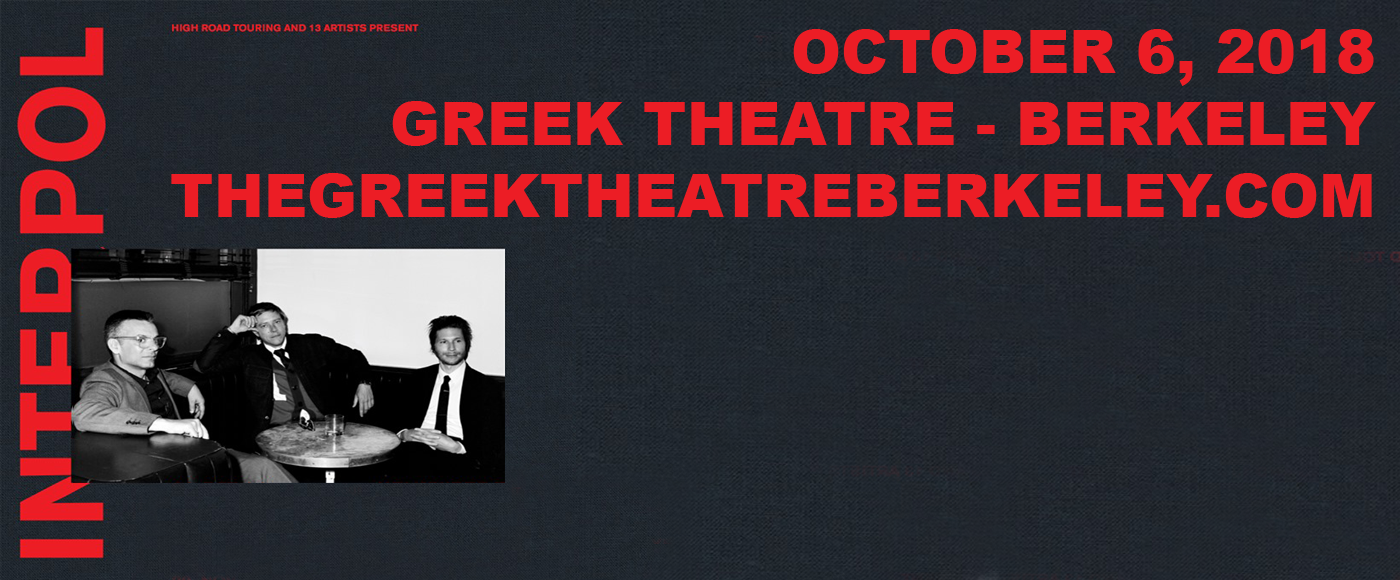 Interpol, The Kills & Sunflower Bean at Greek Theatre Berkeley