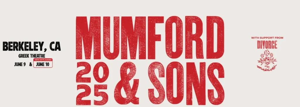Mumford & Sons at Greek Theatre - U.C. Berkeley
