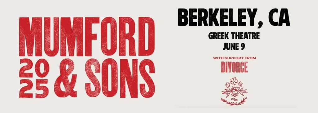 Mumford & Sons at Greek Theatre - U.C. Berkeley
