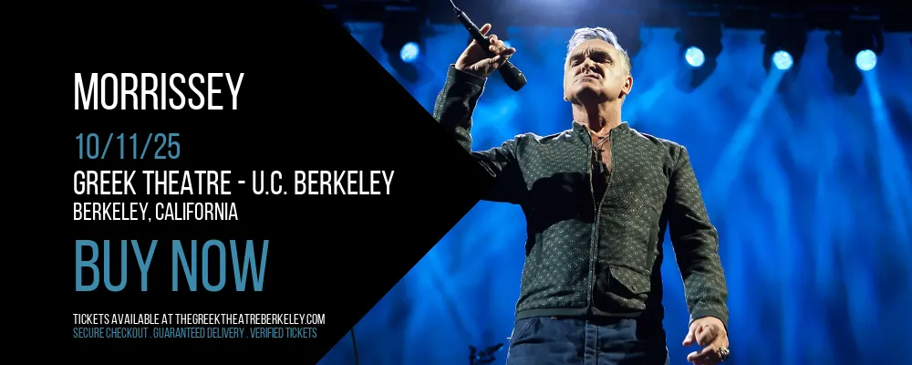 Morrissey at Greek Theatre - U.C. Berkeley
